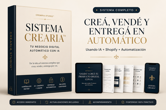 CrearIA — Curso 1: Shopify Profesional con IA